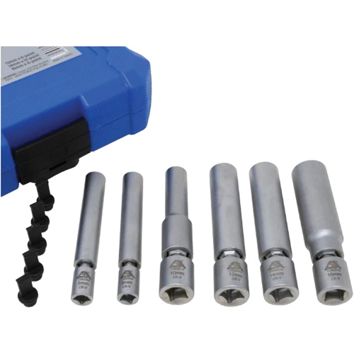 6-Piece Spark Plug & Glow Plug Socket Set OCP Construction Supplies