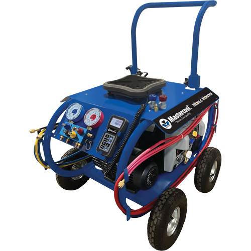 Station mobile robuste de r&eacute;cup&eacute;ration et de charge de r&eacute;frig&eacute;rant A/C automobile R134a  Mobile Monster OCP Construction Supplies
