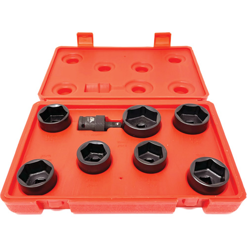 8 Pc. Extra-Low-Profile Oil Filter Socket Set OCP Construction Supplies