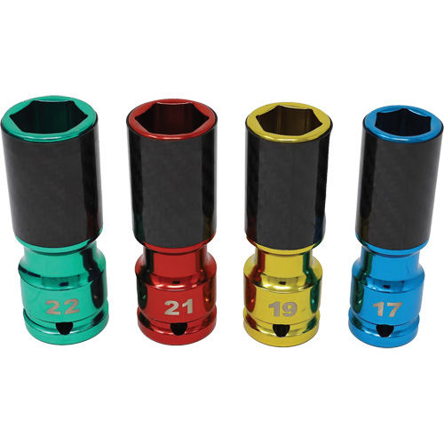 Lug Socket Set with Carbon Fiber Sleeves OCP Construction Supplies