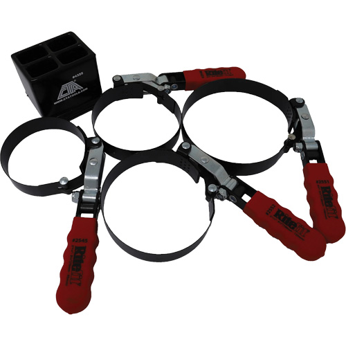 Ensemble de 4 cl&eacute;s pour filtre &agrave; huile avec support OCP Construction Supplies