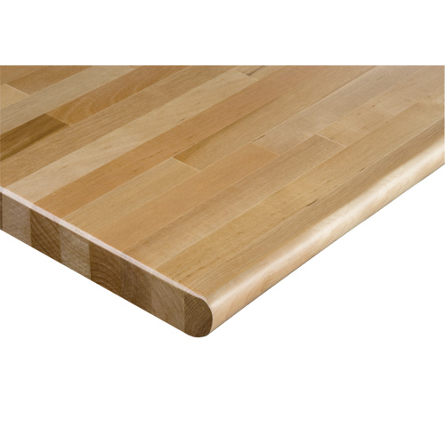 Dessus d'&eacute;tabli en bois dur, 72" la x 36" p, Bordure Arrondi, &eacute;paisseur 1-1/4" OCP Construction Supplies