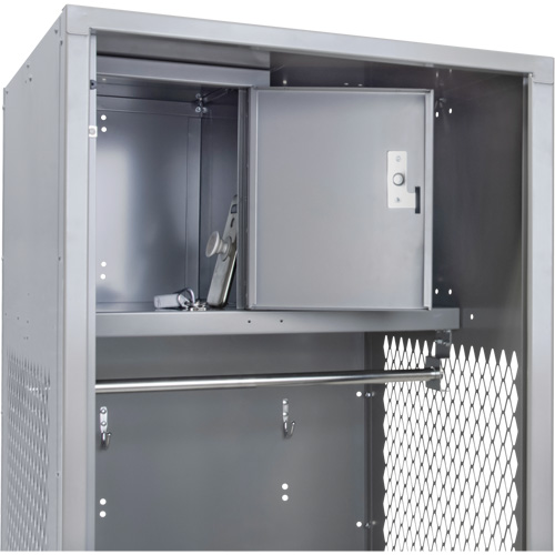 Gear Locker, Steel, 24" W x 24" D x 72" H, Grey OCP Construction Supplies