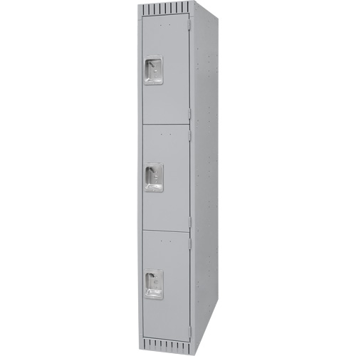 Casiers, 3 niveaux, 12" x 18" x 72", Acier, Gris, D&eacute;mont&eacute; OCP Construction Supplies