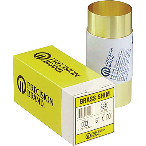Slotted Shim Assortments, 3" L x 0.001"- 0.125" Thickness, 3" W, Stainless Steel OCP Construction Supplies