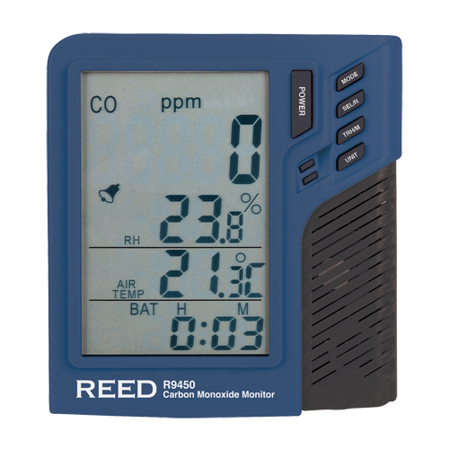 Compteur de monoxyde de carbone avec temp&eacute;rature et humidit&eacute; OCP Construction Supplies