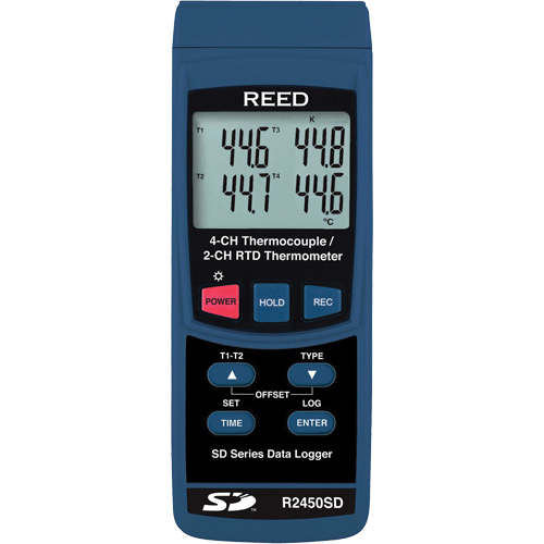 Thermom&egrave;tre thermocouple avec enregistreur de donn&eacute;es OCP Construction Supplies