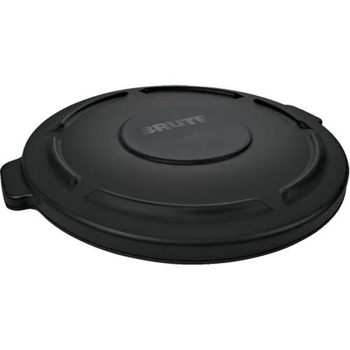Brute&reg; 44-Gallon Lids, Flat Lid, Plastic/Polyethylene, Fits Container Size: 24" Dia. OCP Construction Supplies