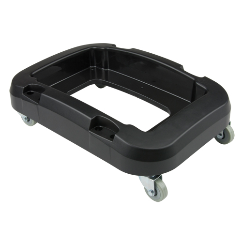 Socle roulant pour contenant &agrave; d&eacute;chets & &agrave; recyclage, Polypropyl&egrave;ne, Noir, Convient aux contenants  OCP Construction Supplies