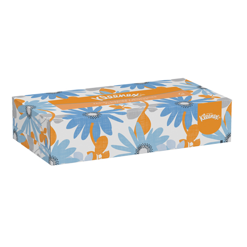 Papier-mouchoir Kleenex, 2 pli, 8" lo x 8-1/2" la, 125 feuilles/boîte OCP Construction Supplies