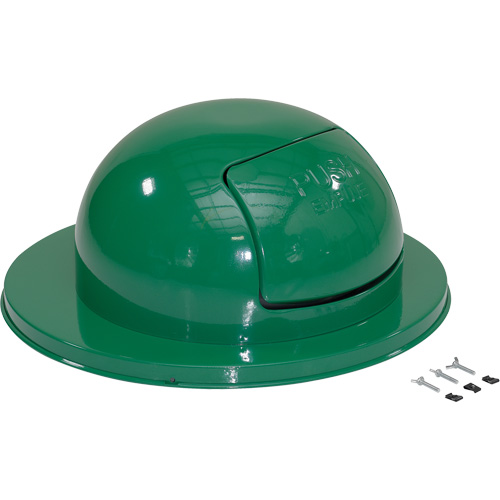 Drum Waste Disposal Top, Dome Lid, Metal, Fits Container Size: 23-1/2" Dia. OCP Construction Supplies