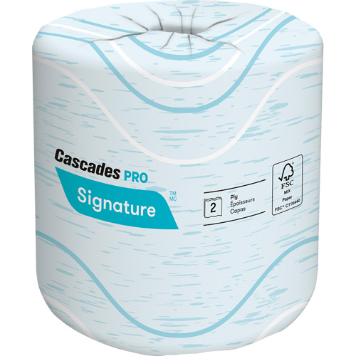 Papier hygi&eacute;nique Pro Signature, 2 Pli, 400 Feuilles/Rouleu, Longueur 133', Blanc OCP Construction Supplies