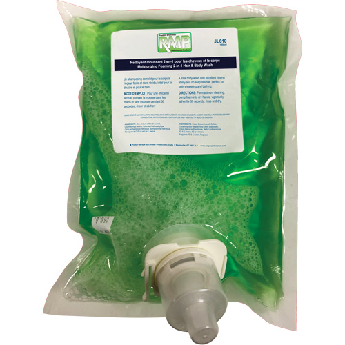 Savon hydratant pour le corps et les cheveux, 1 L, Pomme verte, Sac-cartouche OCP Construction Supplies