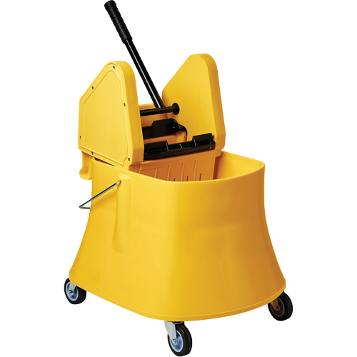 Champ Bucket & Wringer Combo, Down Press, 7.5 US Gal. (30 Quarts), Yellow OCP Construction Supplies