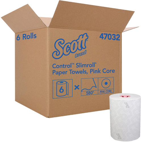 Serviettes Slimroll* de Scott en rouleau dur, 1 pli, Standard, 580' lo OCP Construction Supplies