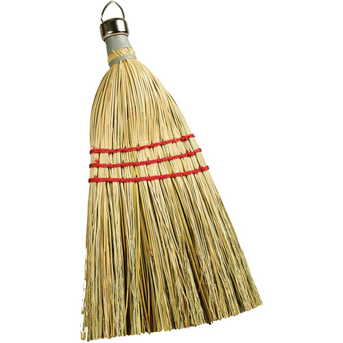 Balayette en paille avec capuchon en m&eacute;tal &agrave; service intensif, Trois cordes OCP Construction Supplies