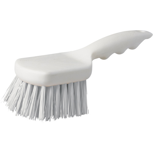 Short Handle Pot Brush, 9" L, Polypropylene Bristles, White OCP Construction Supplies