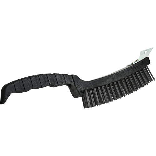 Scratch Brush, Steel, 4 x 17 Wire Rows, 12" Long OCP Construction Supplies