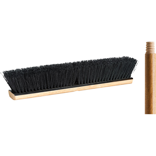 Balai-brosse avec manche, 18", Moyen, Soies Tampico OCP Construction Supplies