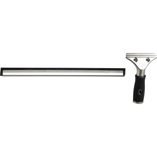 Raclette &agrave; fen&ecirc;tres avec manche, 12", Caoutchouc, Cadre Acier inoxydable OCP Construction Supplies