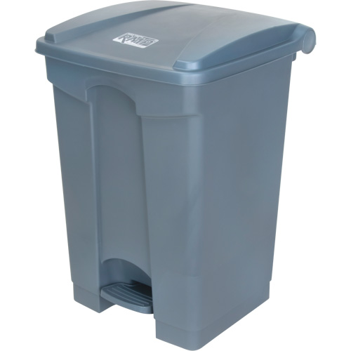 Step-On Garbage Can, Plastic, 12 US gal. Capacity OCP Construction Supplies