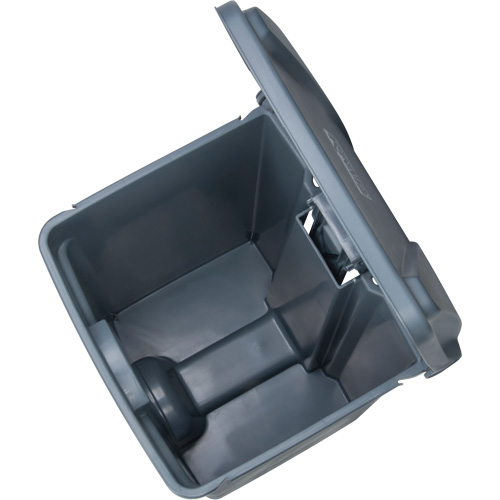 Step-On Garbage Can, Plastic, 12 US gal. Capacity OCP Construction Supplies
