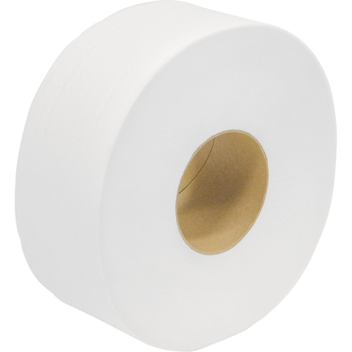 Papier hygi&eacute;nique de premi&egrave;re qualit&eacute; mini en rouleau g&eacute;ant Snow Soft, Rouleau G&eacute;ant, 2 Pli, Longueur 650', Blanc OCP Construction Supplies