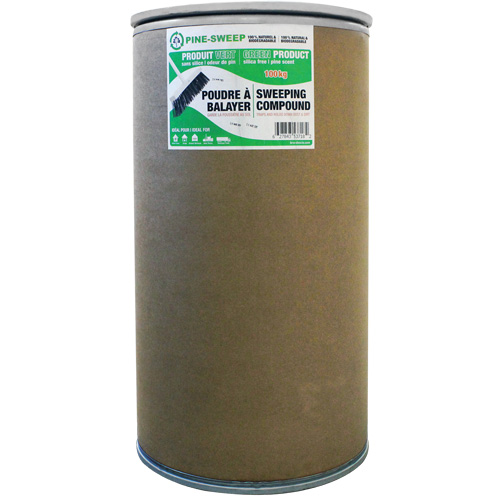 Pine Sweep Dust Buster Sweeping Compound, Drum, 220.46 lbs. (100 kg) OCP Construction Supplies