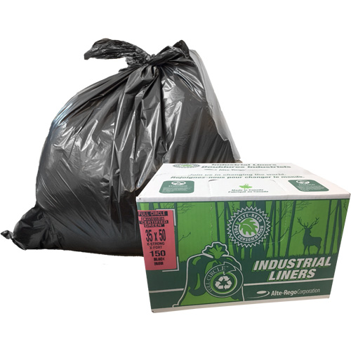 EcoLogo&reg; Garbage Bags, X-Strong, 48" W x 60" L, Clear, 246.05 L (65 Gal.) Capacity OCP Construction Supplies