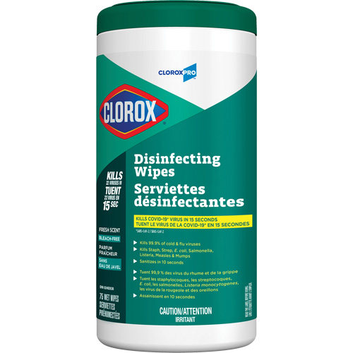 Lingettes d&eacute;sinfectantes, 75 lingettes OCP Construction Supplies