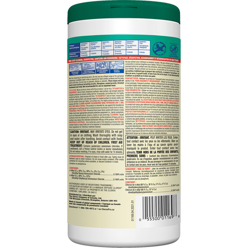 Lingettes d&eacute;sinfectantes, 75 lingettes OCP Construction Supplies