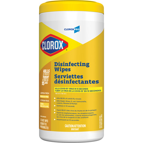 Lingettes d&eacute;sinfectantes, 75 lingettes OCP Construction Supplies