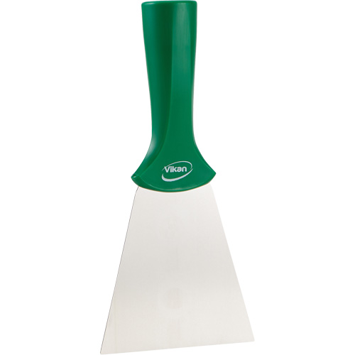 Grattoir en acier inoxydable avec poign&eacute;e montable sur manche, Vert, 4" la x 8" lo OCP Construction Supplies