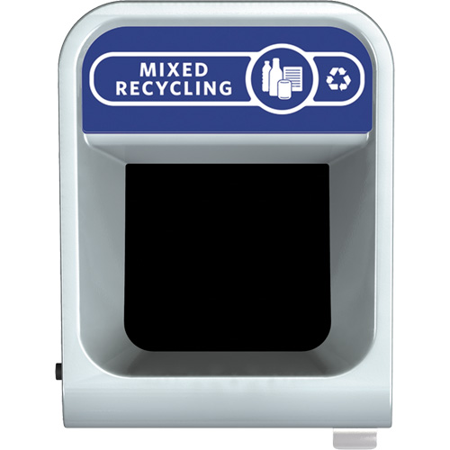 Conteneur pour d&eacute;chets de recyclage m&eacute;lang&eacute;s Configure, Vrac/Bord de rue/De bureau, Acier, 33 gal. US OCP Construction Supplies
