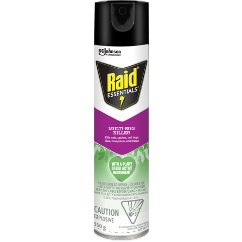 Raid&reg; Essentials Multi-Bug Killer, 350 g, Aerosol Can OCP Construction Supplies