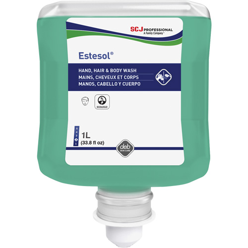 Nettoyant pour les mains, les cheveux et le corps Estesol, 1 L, For&ecirc;t tropicale, Cartouche en plastique OCP Construction Supplies