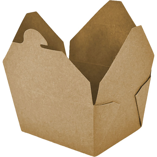 Kraft Take Out Food Containers, Corrugated, Rectangular OCP Construction Supplies