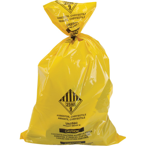 Hazardous Waste Liners, Asbestos, 40" L x 26" W, 3 mils OCP Construction Supplies