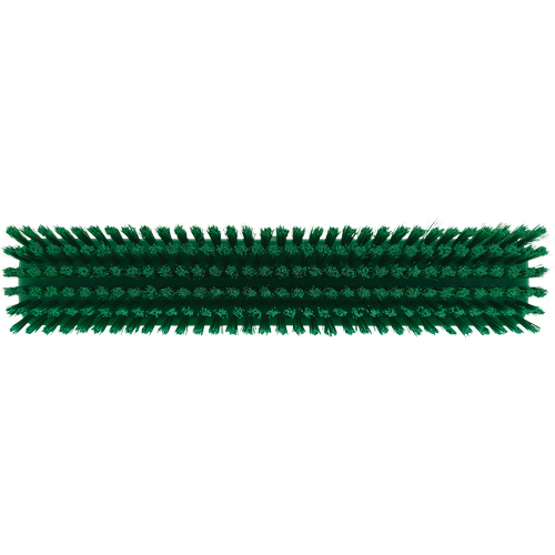Push Broom Head, Fine/Stiff Bristles, 16-1/2", Polyester/Polypropylene, Green OCP Construction Supplies