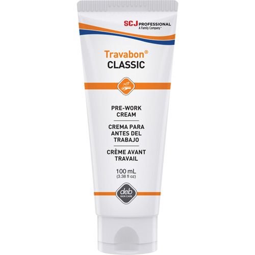 Cr&egrave;me protectrice contre l'huile, la graisse et les adh&eacute;sifs Travabon Classic, Tube, 100 ml OCP Construction Supplies