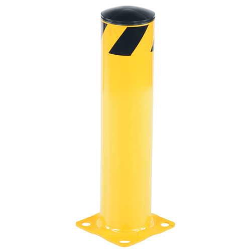 Safety Bollard, Steel, 24" H x 5-1/2" W, Yellow OCP Construction Supplies