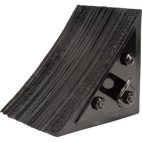 Wheel Chock, 8" x 8" x 8", Black OCP Construction Supplies