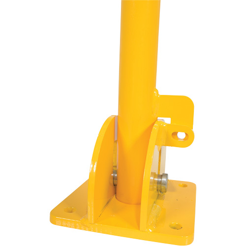 Fold-Down Bollards, Steel, 42" H x 1-3/4" W, Yellow OCP Construction Supplies