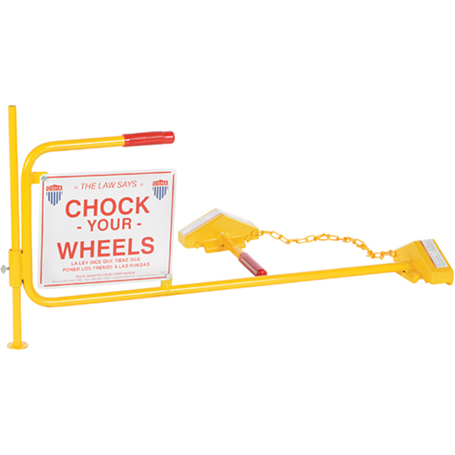 Single Rail Chock With Flag Rail Combo OCP Construction Supplies
