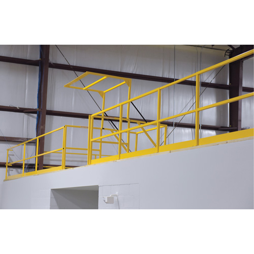 Barri&egrave;re de s&eacute;curit&eacute; pour mezzanine, 68-1/2" lo x 42" ha, 80-1/16" &eacute;lev&eacute;e, Jaune OCP Construction Supplies