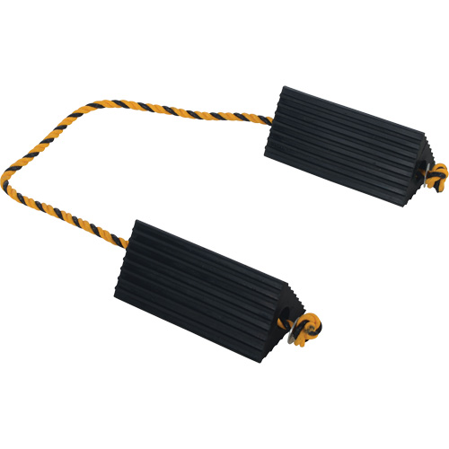 Airline Wheel Chock, 5" x 10" x 4-1/2", Black OCP Construction Supplies