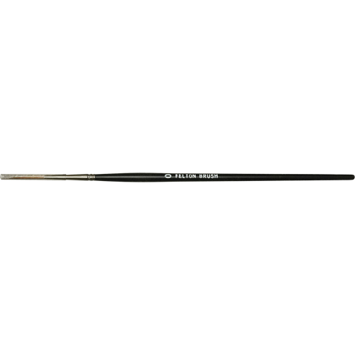 Pinceau plat pour artiste, Largeur de la brosse de 6 mm, Martre rouge, Manche &agrave; Bois OCP Construction Supplies