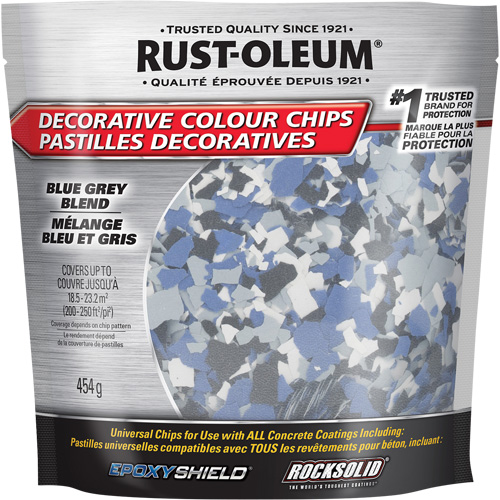 Decorative Colour Chips, 474 g, Bag, Blue Grey Blend OCP Construction Supplies