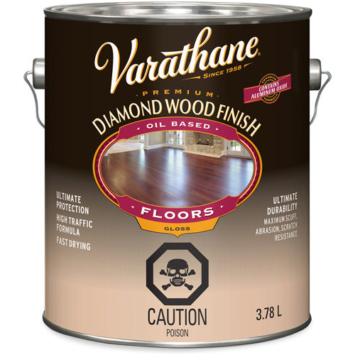 Varathane&reg; Diamond Wood Finish Floors Coating, 3.78 L, Clear, Gloss OCP Construction Supplies