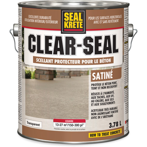 Seal-Krete&reg; Protective Sealer, 3.78 L, Urethane-Based, Satin, Clear OCP Construction Supplies